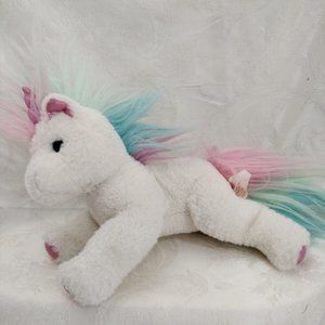 The Barrington Collection Rainbow Unicorn Beige & Multicolor Tale &Maine 10"...
